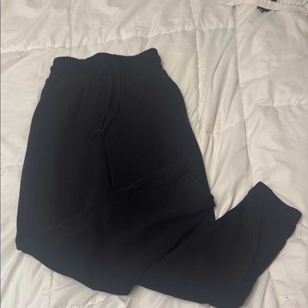 Black Cuffed Sweatpants